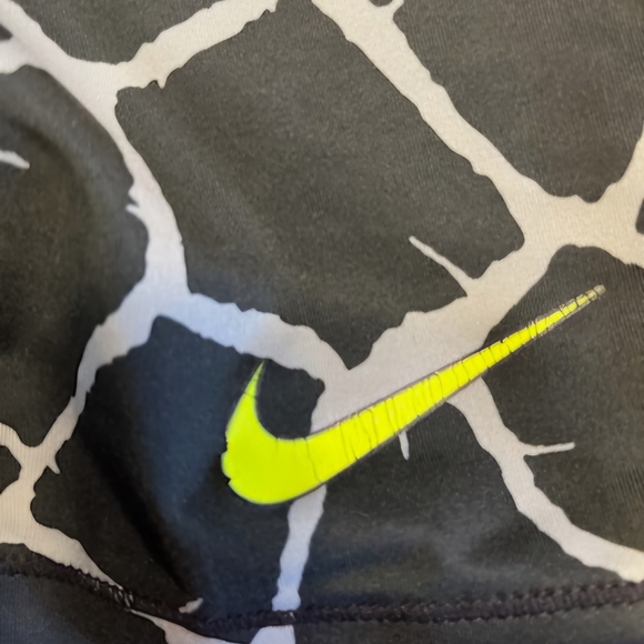 Nike Pro Black and White Graphic Shorts - Picture 2 of 3